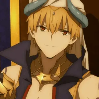 ✨ Gilgamesh Fate anime, character, king, golden telegram sticker