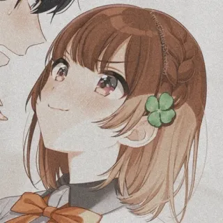 🌻 anime, cute, girl, cartoon, illustration telegram sticker