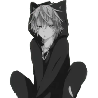 😪 Anime, Tai mèo, Hoạt hình, Nhân vật whatsapp sticker