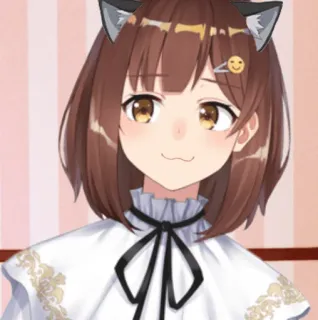 😼 Anime, Orejas de gato, Dibujos animados, Kawaii, Manga, Lindo telegram sticker
