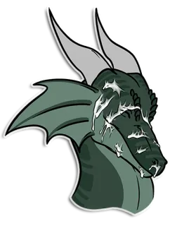 🤑 dragão, fantasia, réptil, desenho animado, animal, mítico telegram sticker