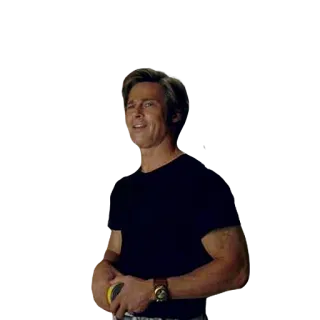 😄 pria, orang, aktor, Brad Pitt telegram sticker