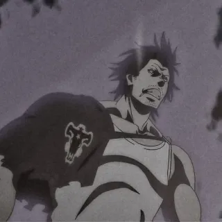 🍚 Yami Sukehiro Black Clover Аниме, Чёрный клевер, Ями Сукехиро, Маг, Капитан, Магия, Боец, Фэнтези telegram sticker