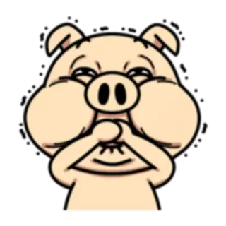 🙊 Schwein, Cartoon, Tier, Niedlich, Kawaii telegram sticker