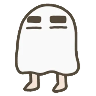 ๐ ghost, cartoon, cute, spooky, character, funny whatsapp sticker