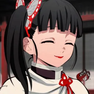 ❤️ Kanao Tsuyuri Demon Slayer Anime, Demon Slayer, Kanao Tsuyuri, Papillon, Souriant, Mignon telegram sticker