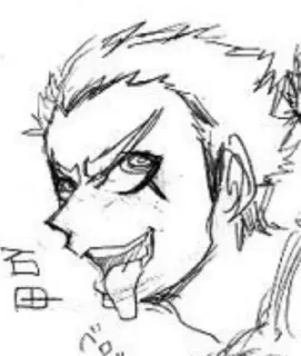 🌟 石田 Anime, Manga, Ritratto, Disegno, Personaggio telegram sticker