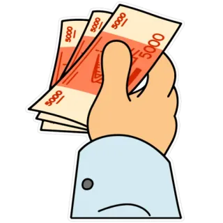 💸 5000 money, cash, finance, currency, wealth telegram sticker