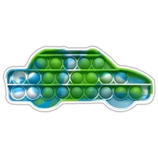 🚗 Pop it, Auto, Giocattolo, Bolla, Fidget, Gioco sensoriale whatsapp sticker