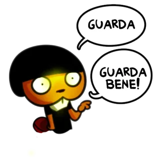 👀 GUARDA
GUARDA BENE! kartun, italia, tatapan, perhatian, karakter telegram sticker
