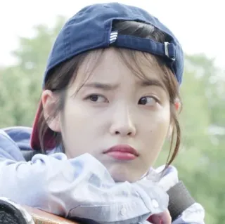 😐 IU IU, cantante coreana, K-Pop, attrice coreana, celebrità, cantante, attrice telegram sticker