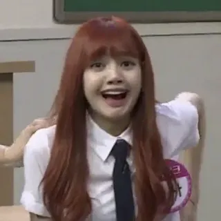 😲 Lisa лиза, blackpink, kpop, певица, айдол, смешной, мем telegram sticker