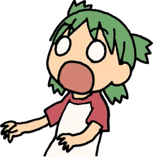 😱 Anime, Desenho animado, Expressão, Chocado, Surpreso telegram sticker