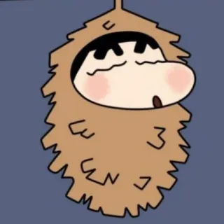 😚 dessin animé, pomme de pin, endormi, animé, mignon, drôle telegram sticker