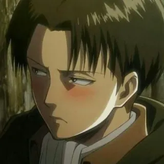 😒 Levi Ackerman Attack on Titan anime, personagem, personagem de anime, attack on titan, levi, ackerman telegram sticker