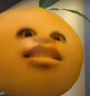 🍊 Annoying Orange annoying orange, cartoon, orange, fruit, comedy, internet meme telegram sticker