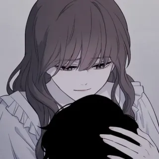 ✖️ woman, hug, tenderness, love, affection, empathy whatsapp sticker