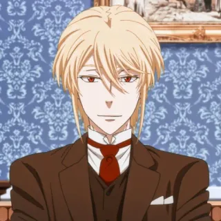 ☕️ William James Moriarty Moriarty the Patriot anime, moriarty, character, blond, moriarty the patriot telegram sticker