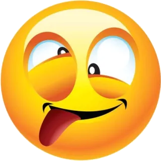 😛 emoji, face, silly, funny, tongue out, expression whatsapp sticker