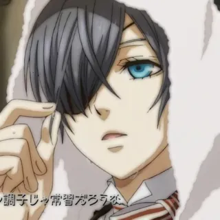🗝 Ciel Phantomhive Black Butler 調子リッッ常習だろうな Anime, Manga, Ciel Phantomhive, Black Butler, Personaje whatsapp sticker