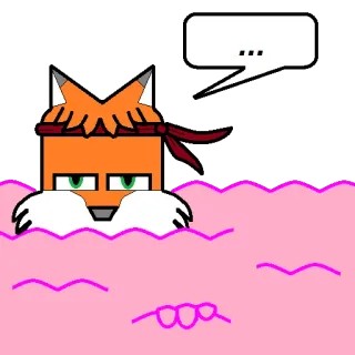 🎾 ... zorro, animal, dibujos animados, lindo, personaje, bocadillo de diálogo whatsapp sticker