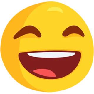 😄 emoji, sourire, joyeux, visage, smiley telegram sticker