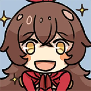 🤩 Amber Genshin Impact Anime, Video game, Genshin Impact, Gadis, Lucu, Amber telegram sticker