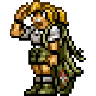 😣 Pixel art, Soldato, Retro, Militare, Videogioco telegram sticker