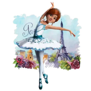👯 Paris ballerina, Parigi, Torre Eiffel, balletto, Francia whatsapp sticker