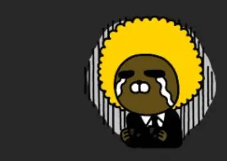 😮‍💨 pleurer, triste, dessin animé, personnage, larmes, contrarié, émotion whatsapp sticker