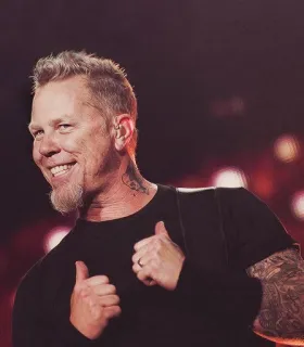 👍 James Hetfield Musicista, Cantante, Chitarrista, Metallica, Pollice in su, Rock telegram sticker