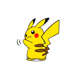 👋 Pikachu Pikachu, Pokémon, Anime, Desenho animado, Personagem, Amarelo, Fofo whatsapp sticker