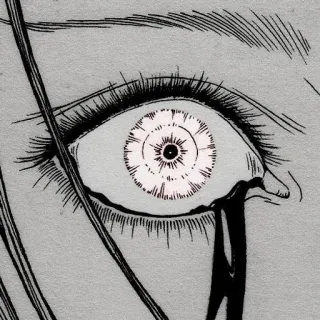 🌟 Auge, weinend, traurig, Manga, Anime, Tränen, Träne telegram sticker