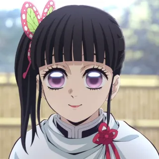 🌺 Kanae Kocho Demon Slayer Аниме, Канаэ Кочо, Клинок, рассекающий демонов, Персонаж, Девушка, Бабочка telegram sticker