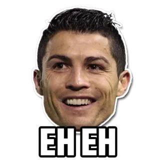 😄 Cristiano Ronaldo EH EH Криштиану Роналду, Футболист, Э-э telegram sticker