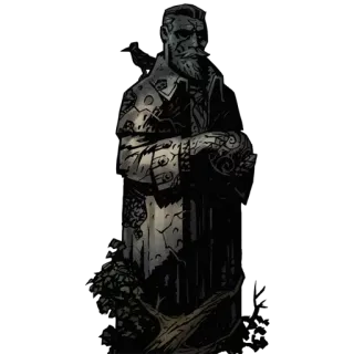 🗽 statua, kamień, figurka, ciemny whatsapp sticker
