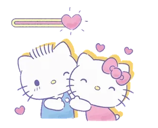 💞 Hello Kitty Hello Kitty, Dibujos animados, Lindo, Amor, Personajes, Corazón whatsapp sticker