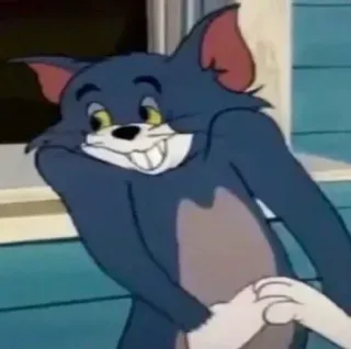 🤓 Tom Cat Tom and Jerry Cartoon, Katze, lustig, Tom, Jerry telegram sticker