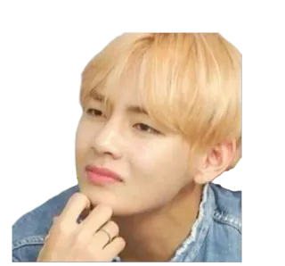 🤔 사람, 남자, 금발, 생각, 생각에 잠긴 whatsapp sticker