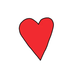 ❤️ coração, amor, símbolo, vermelho whatsapp sticker