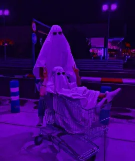 💜 Geist, Einkaufswagen, Spaß, Party, Freunde telegram sticker