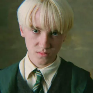 🐍 Draco Malfoy Harry Potter Draco Malfoy, Harry Potter, Slytherin, Zauberer, Schüler, Charakter whatsapp sticker