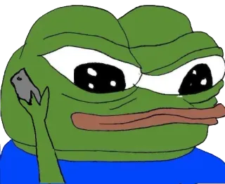 😄 Pepe the Frog Frosch, Pepe, Meme, Internet telegram sticker