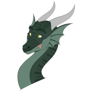 🤪 dragão, fantasia, réptil, criatura mítica, animal telegram sticker
