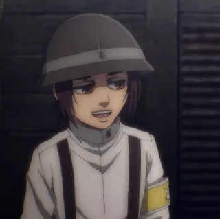 😏 Gabi Braun Attack on Titan Anime, Militaire, Personnage, Gabi Braun, L'Attaque des Titans whatsapp sticker