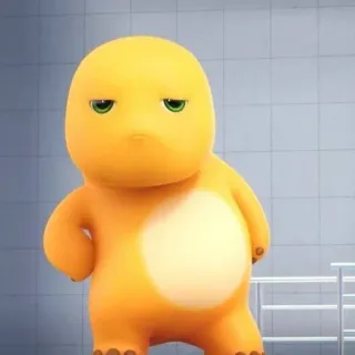 🌟 dinossauro, desenho animado, personagem, amarelo telegram sticker