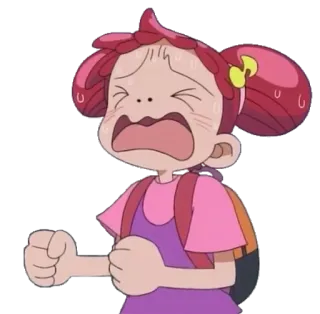 😫 Anime, Desenho animado, Garota, Chateada, Triste, Chorando, Ansiosa telegram sticker