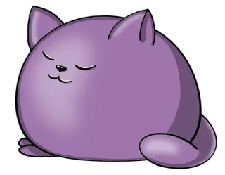 🌙 gato, animal, lindo, dibujos animados, mascota, gatito telegram sticker