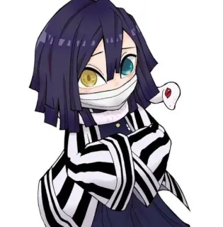 🐍 Obanai Iguro Demon Slayer โอบาไน อิงุโระ, ดาบพิฆาตอสูร, อนิเมะ, มังงะ, ตัวละคร telegram sticker