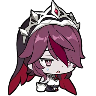 😓 Rosaria Genshin Impact rosaria, genshin impact, anime, video game, sad, tired whatsapp sticker